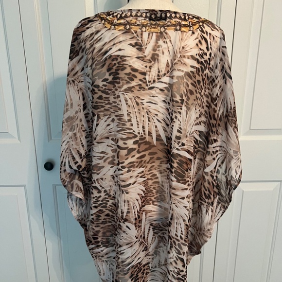 LIKE NEW, MIRACLESUIT EMBELLISHED COVER UP - Picture 4 of 9